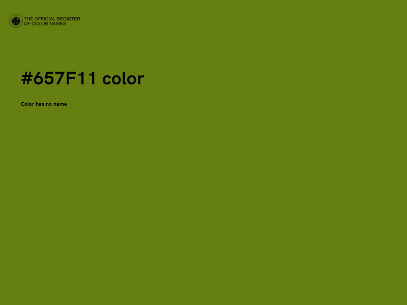 #657F11 color image