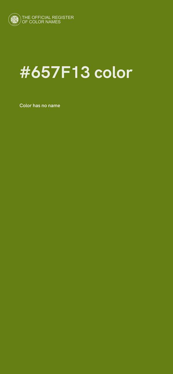 #657F13 color image