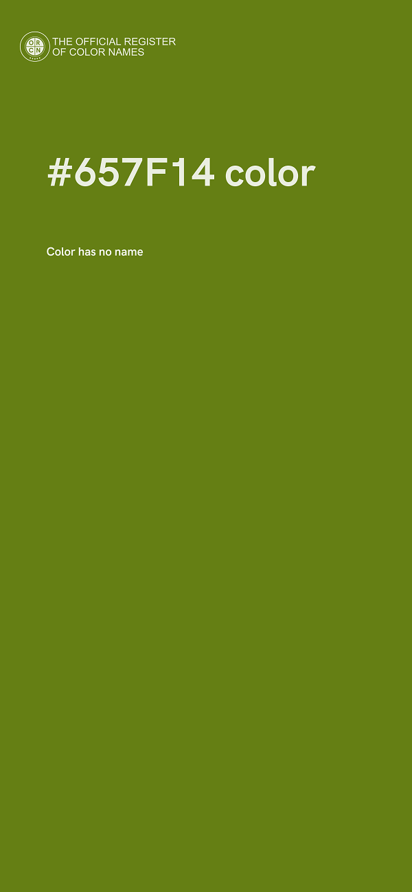 #657F14 color image