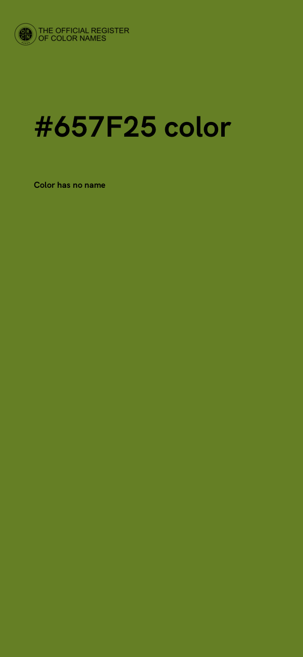 #657F25 color image