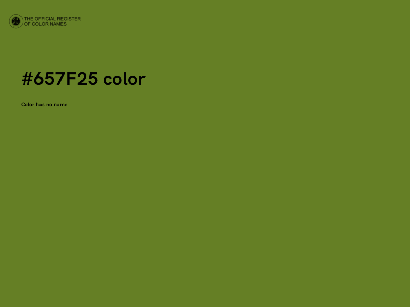#657F25 color image