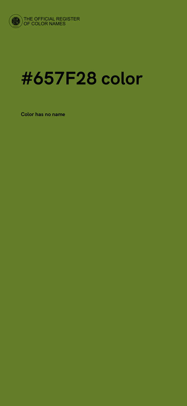 #657F28 color image