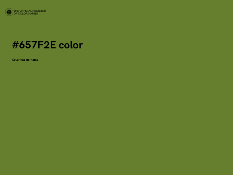 #657F2E color image