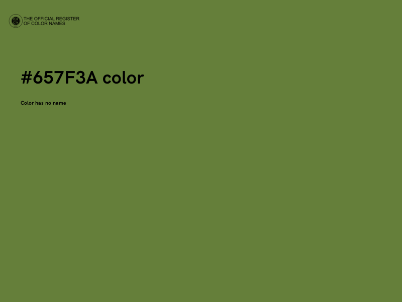 #657F3A color image