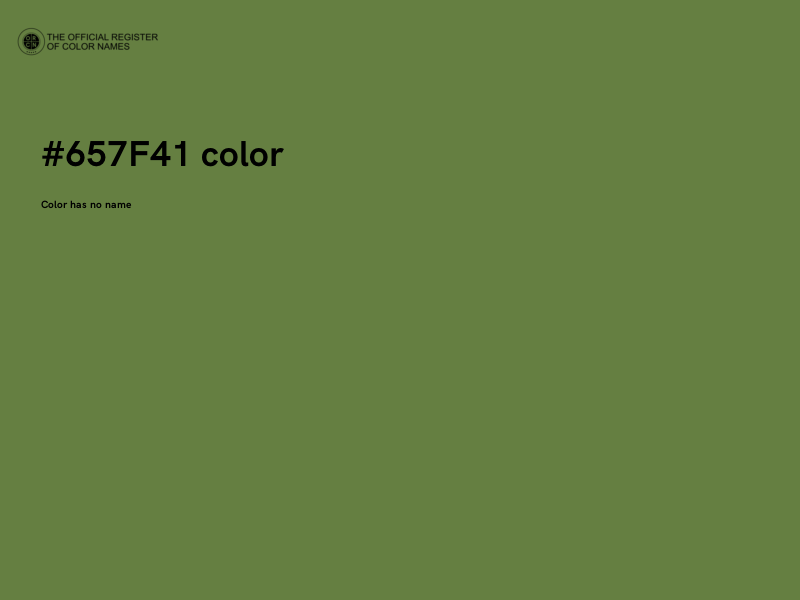 #657F41 color image