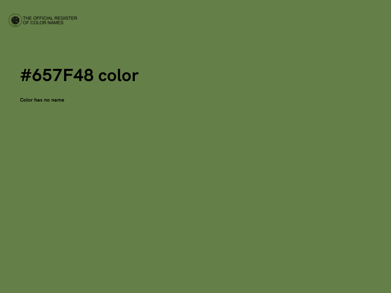 #657F48 color image