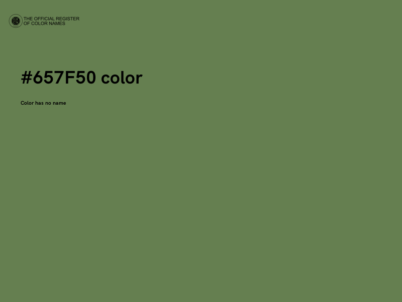 #657F50 color image