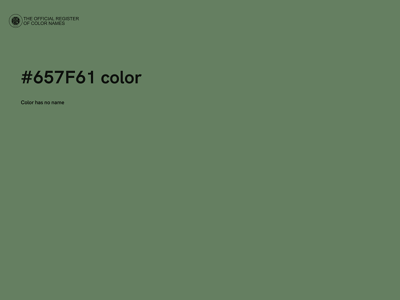 #657F61 color image