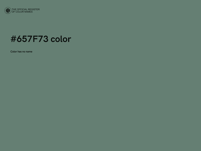 #657F73 color image