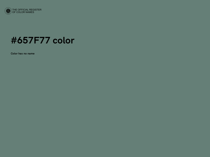 #657F77 color image