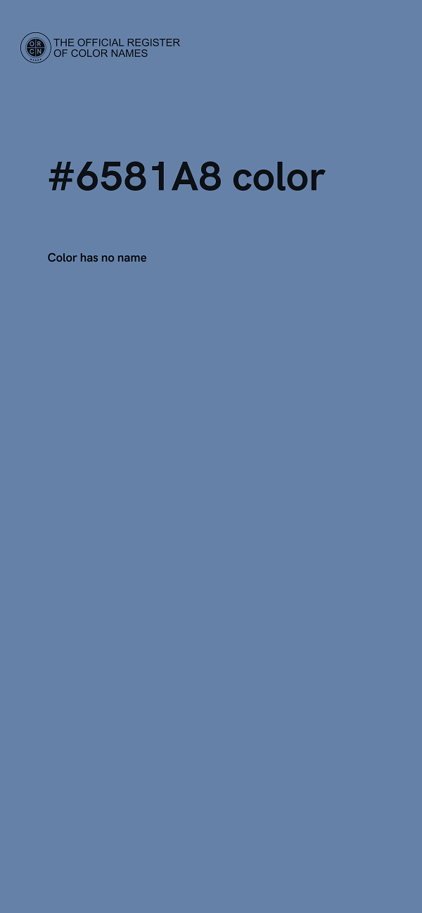 #6581A8 color image