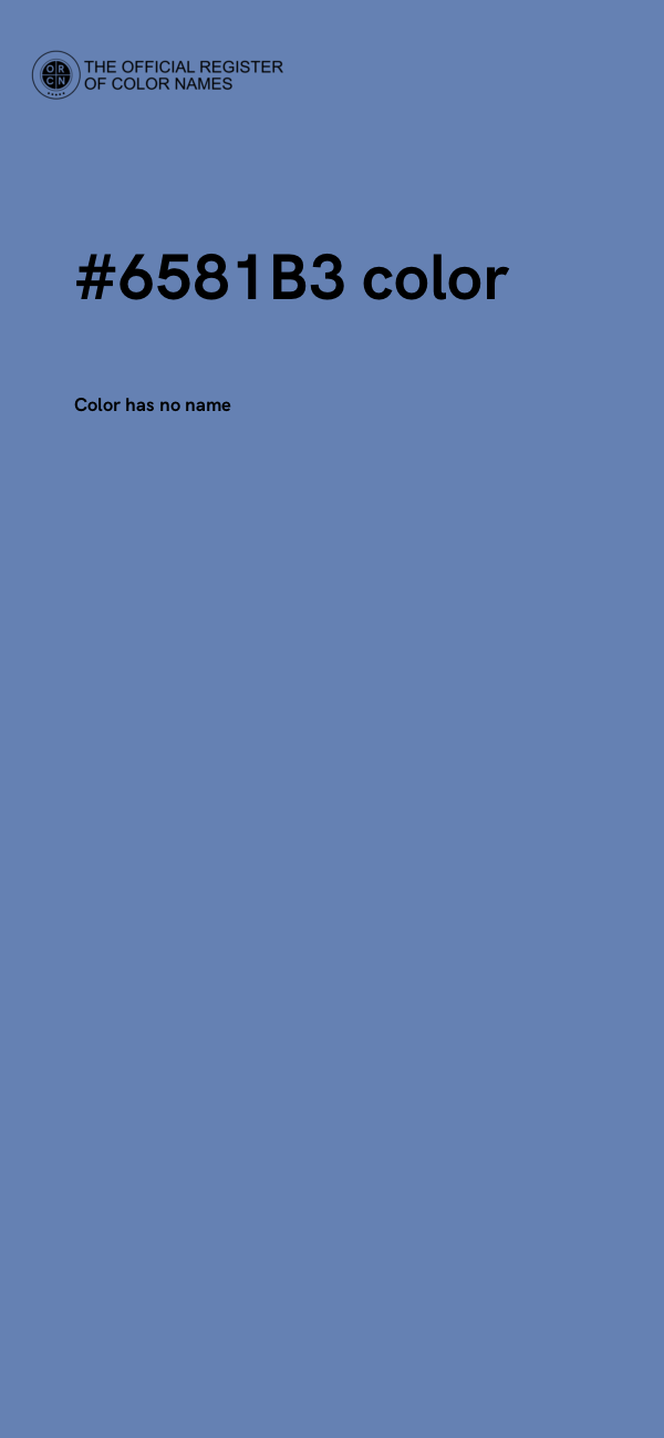 #6581B3 color image
