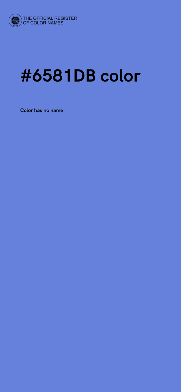 #6581DB color image