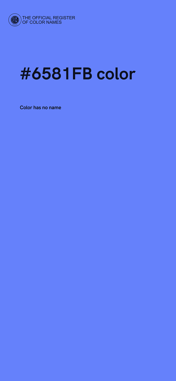 #6581FB color image