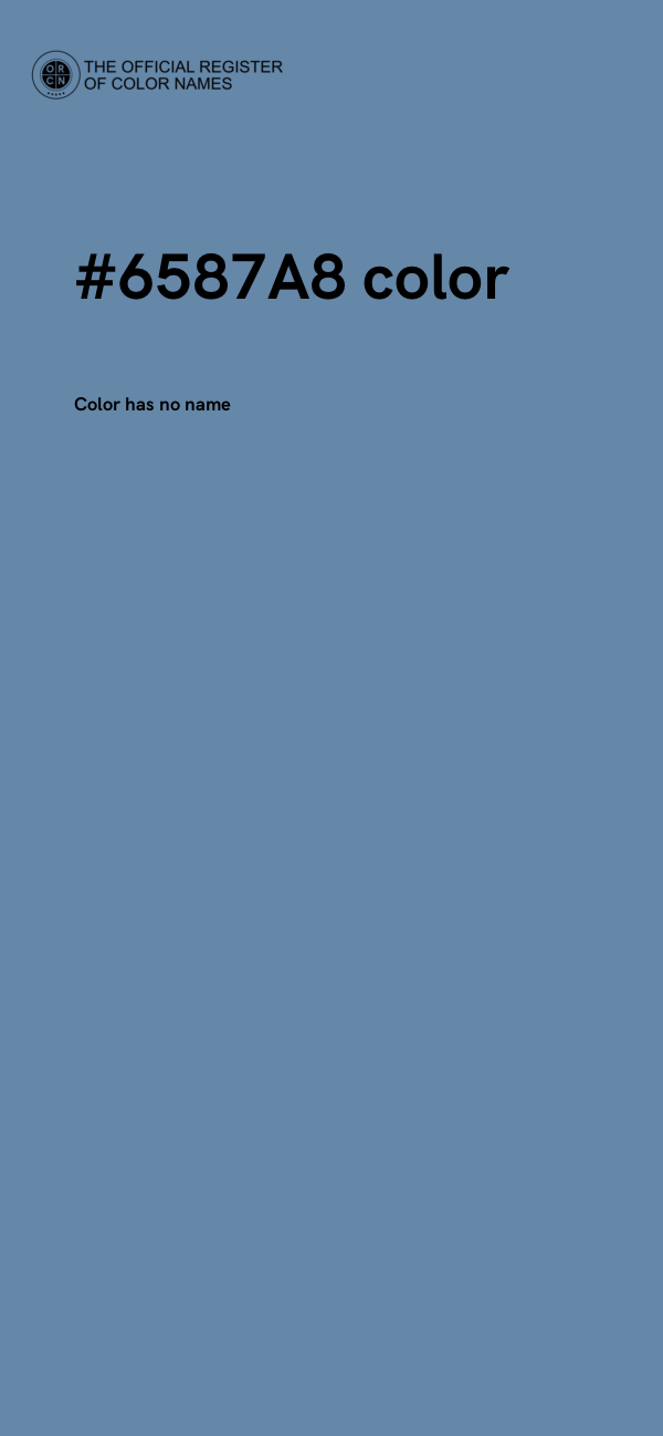 #6587A8 color image