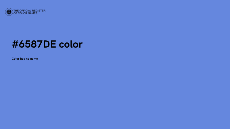 #6587DE color image