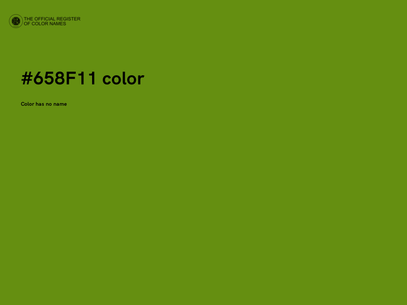 #658F11 color image