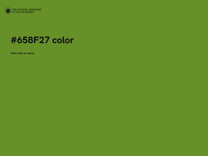 #658F27 color image