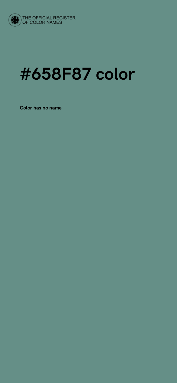 #658F87 color image