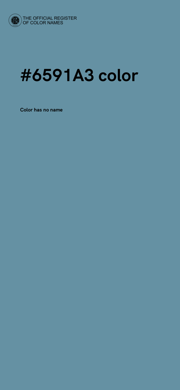 #6591A3 color image