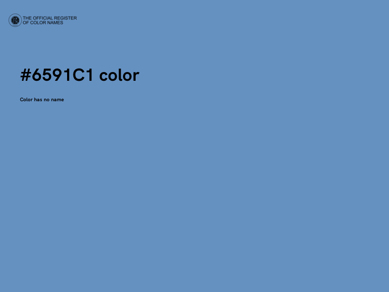#6591C1 color image