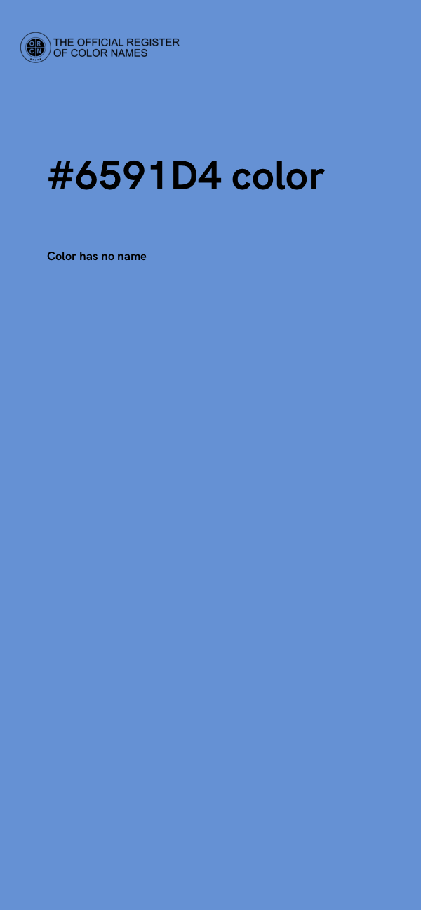 #6591D4 color image