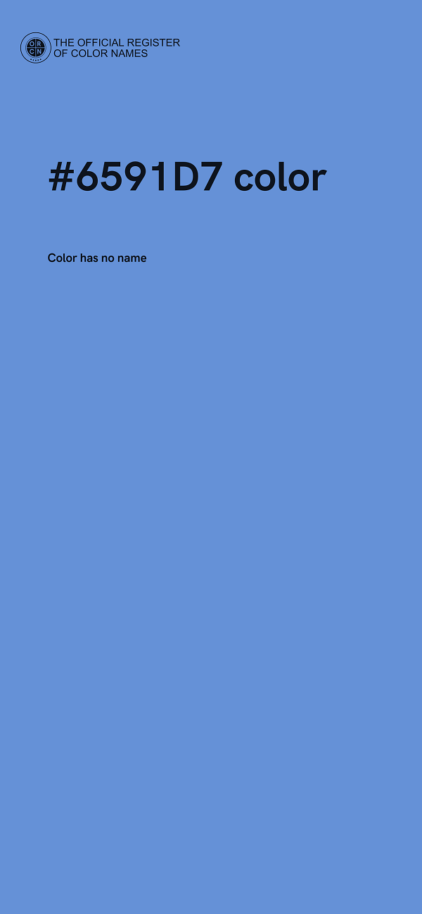 #6591D7 color image