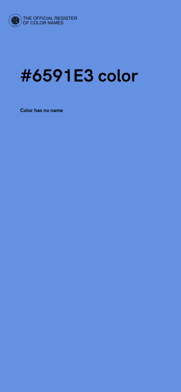 #6591E3 color image