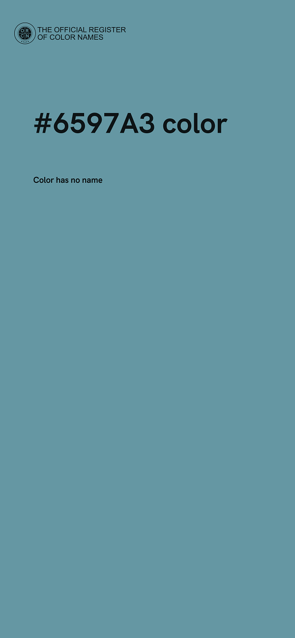 #6597A3 color image