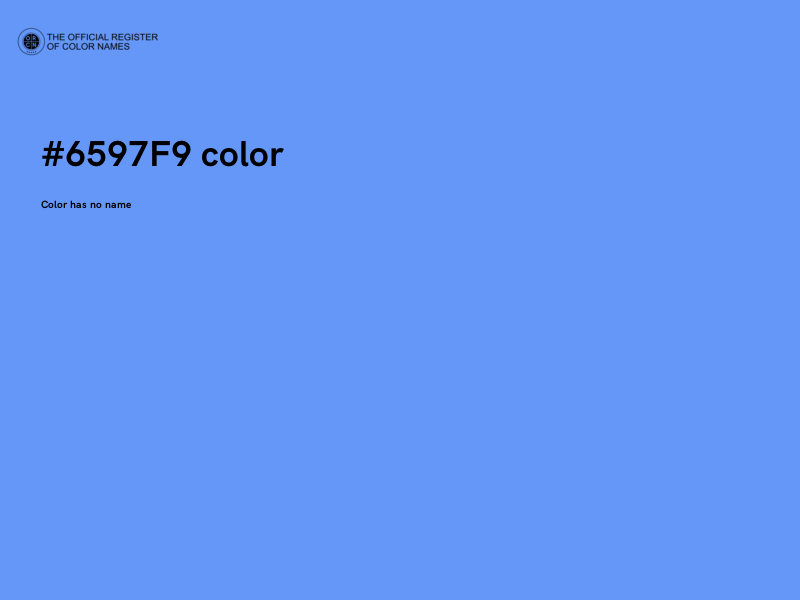 #6597F9 color image