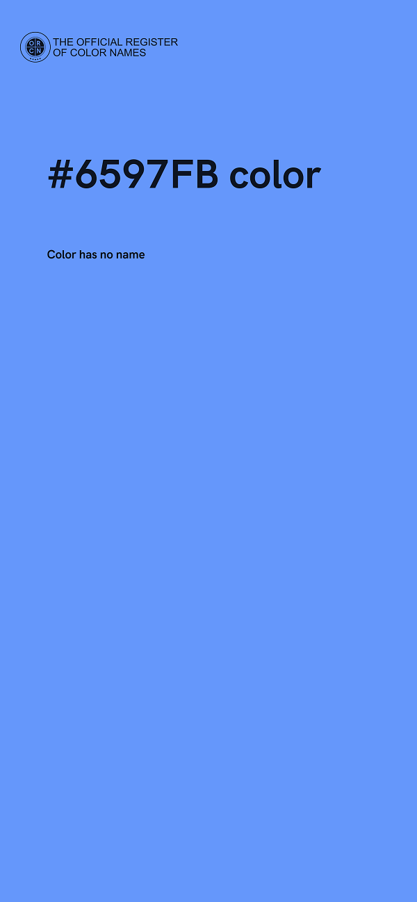 #6597FB color image