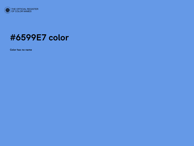 #6599E7 color image