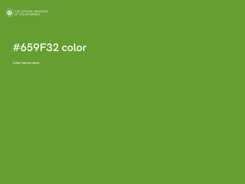 #659F32 color image
