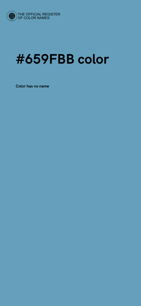 #659FBB color image