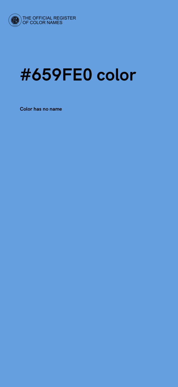 #659FE0 color image