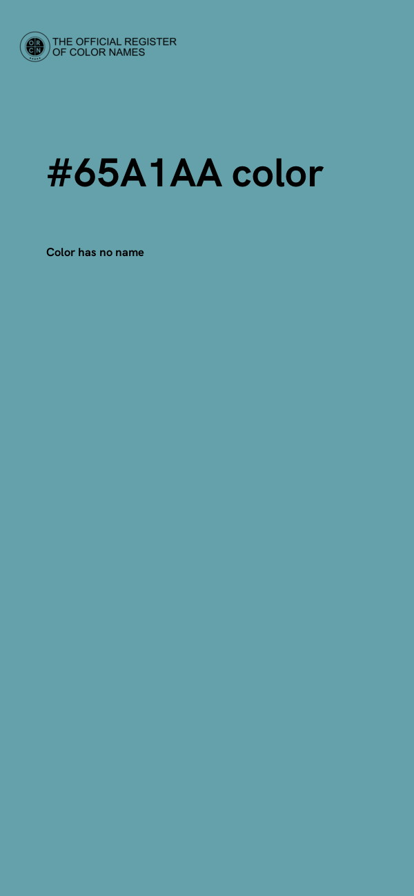#65A1AA color image