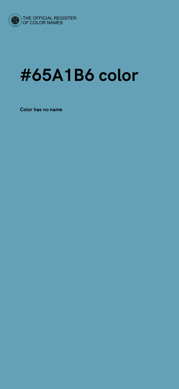 #65A1B6 color image
