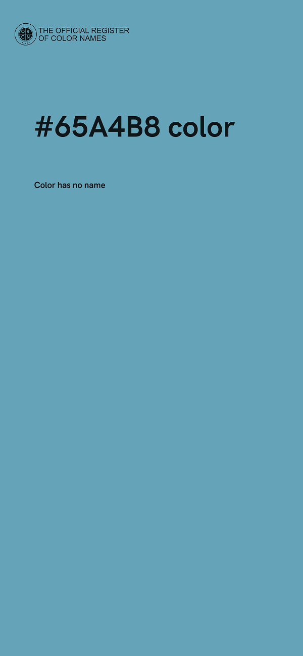 #65A4B8 color image