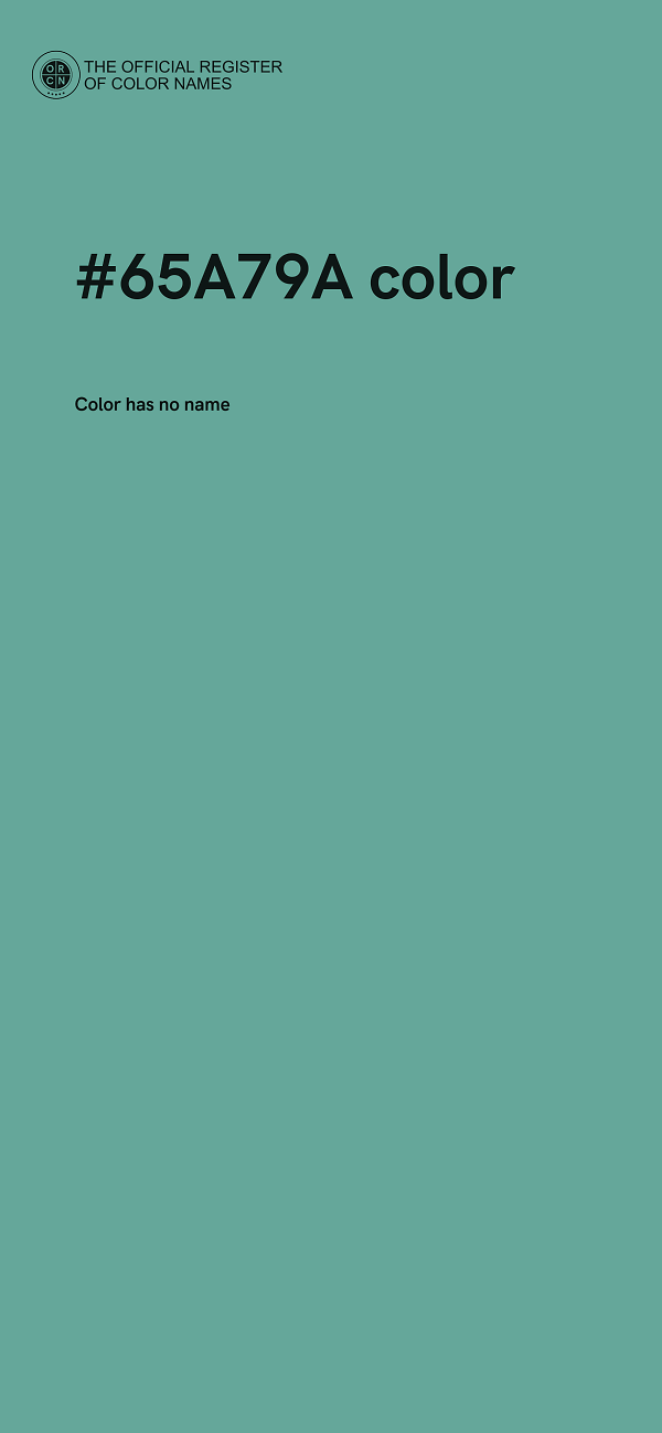 #65A79A color image