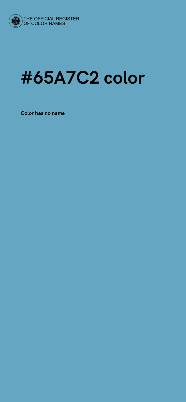 #65A7C2 color image