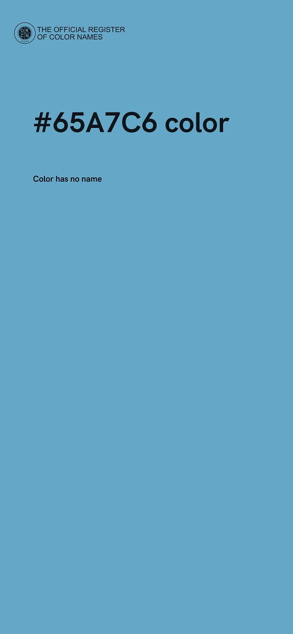 #65A7C6 color image