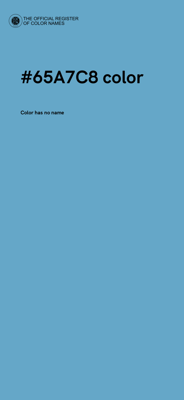 #65A7C8 color image