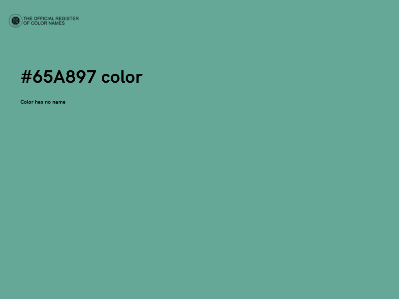 #65A897 color image