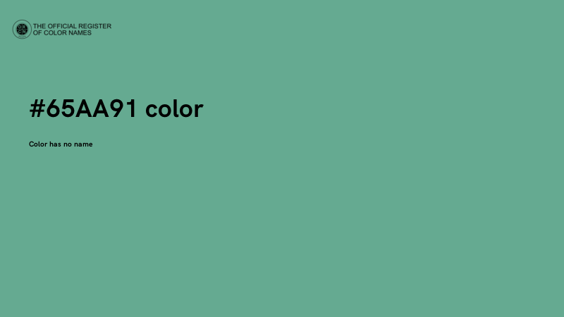 #65AA91 color image