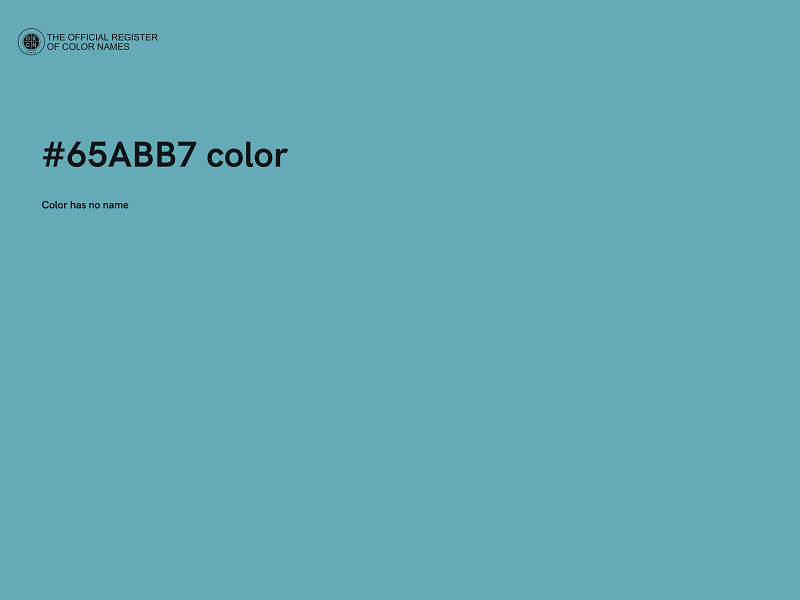 #65ABB7 color image