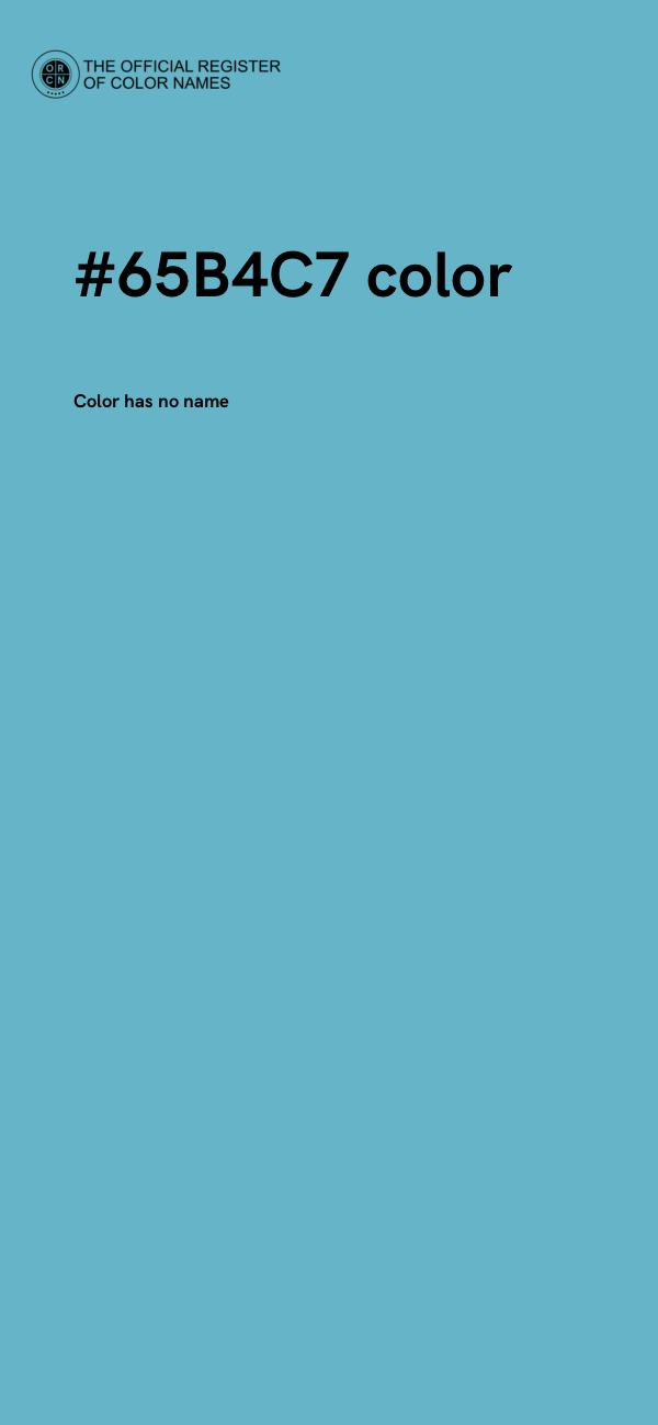 #65B4C7 color image