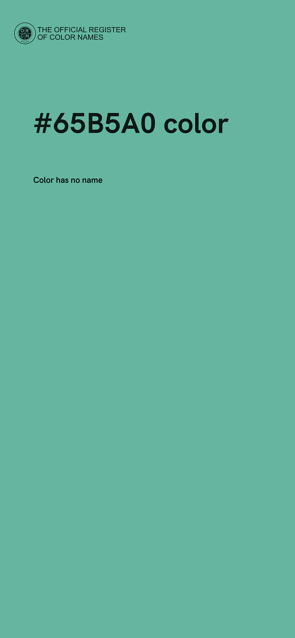 #65B5A0 color image