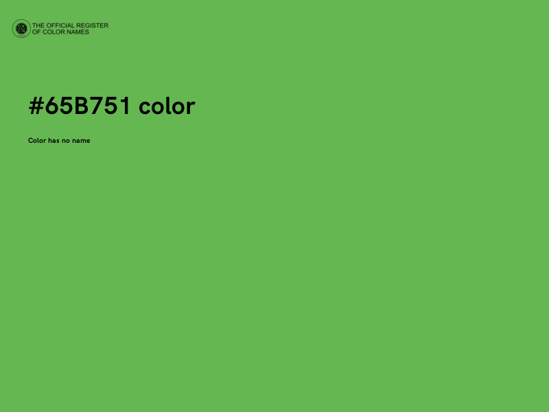 #65B751 color image