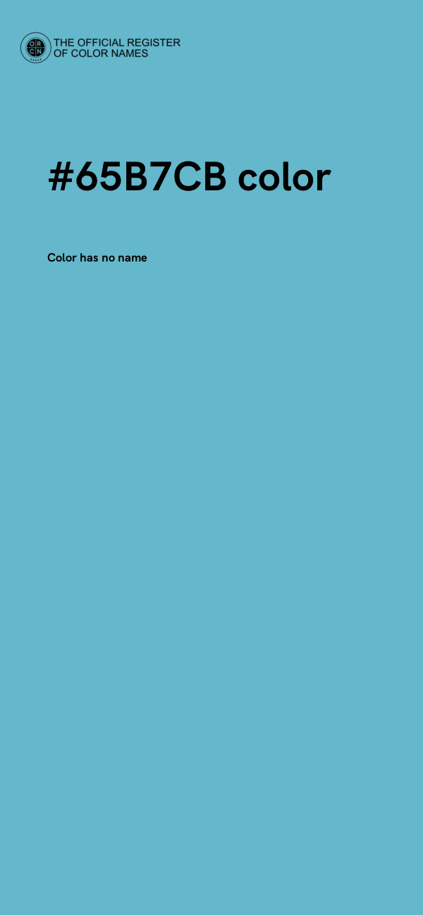 #65B7CB color image