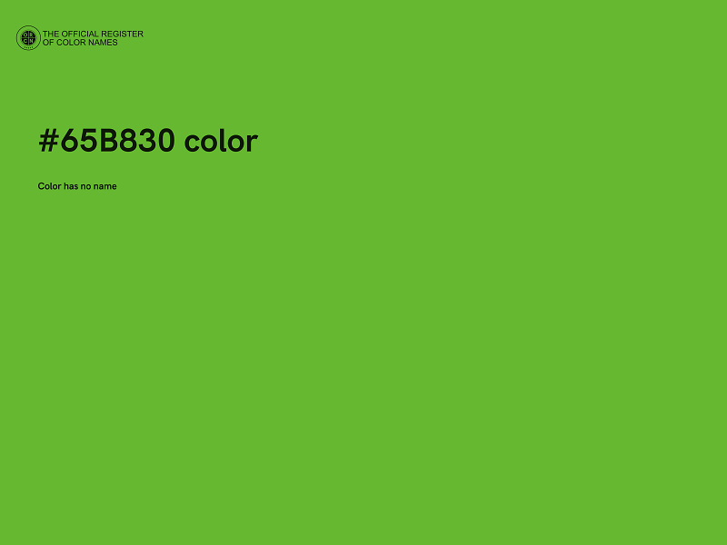#65B830 color image